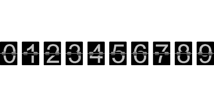 PNG numbers photo with interesting shape