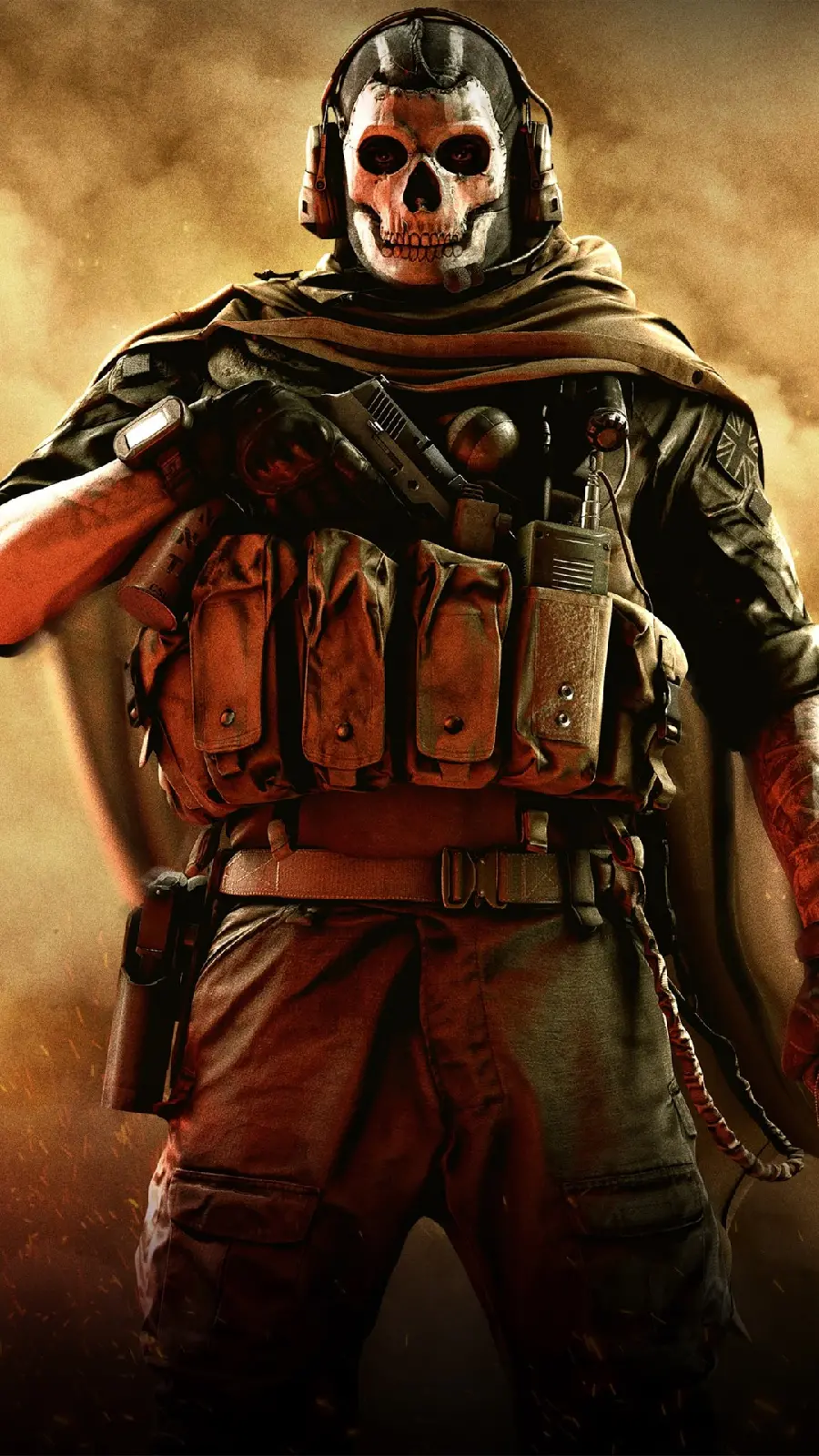 Masterpiece Call of Duty picture of a man with a skull face