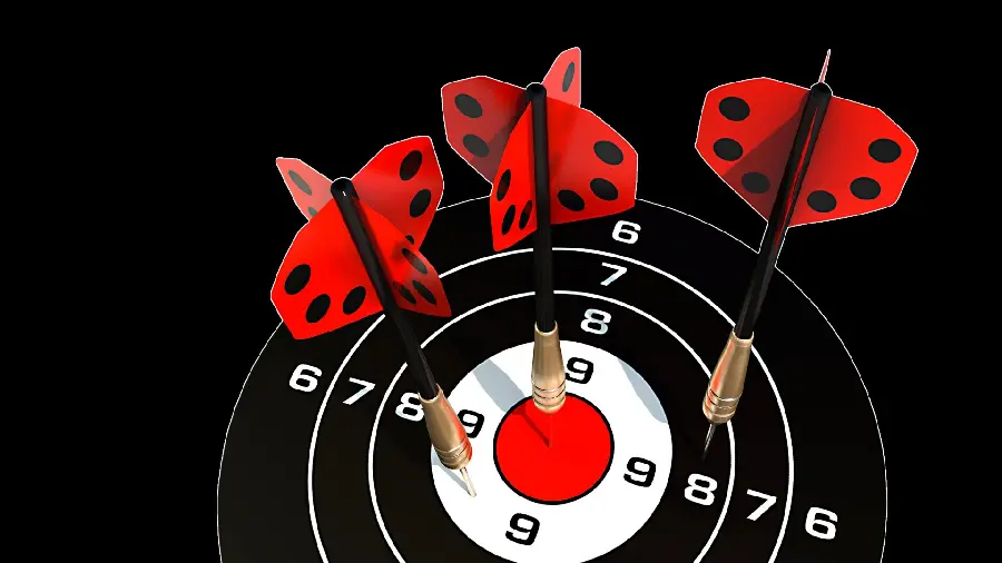 Interesting photo of darts as a system wallpaper