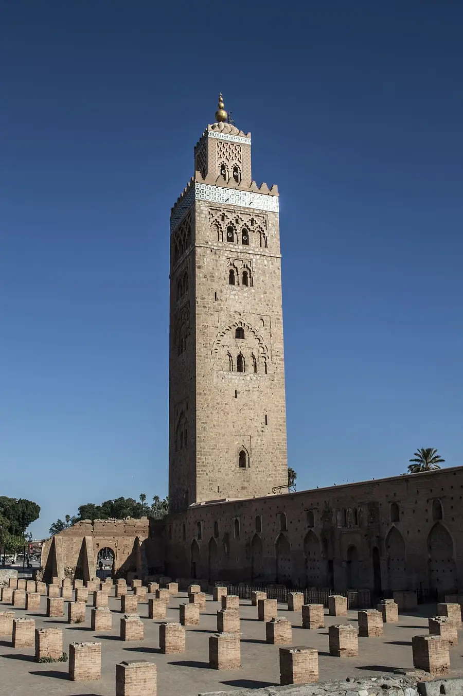 Image of the famous inscription mosque in Morocco with very good quality 