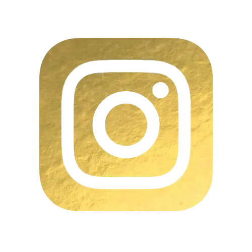 Instagram Gold Icon and Logo with Embossed Texture