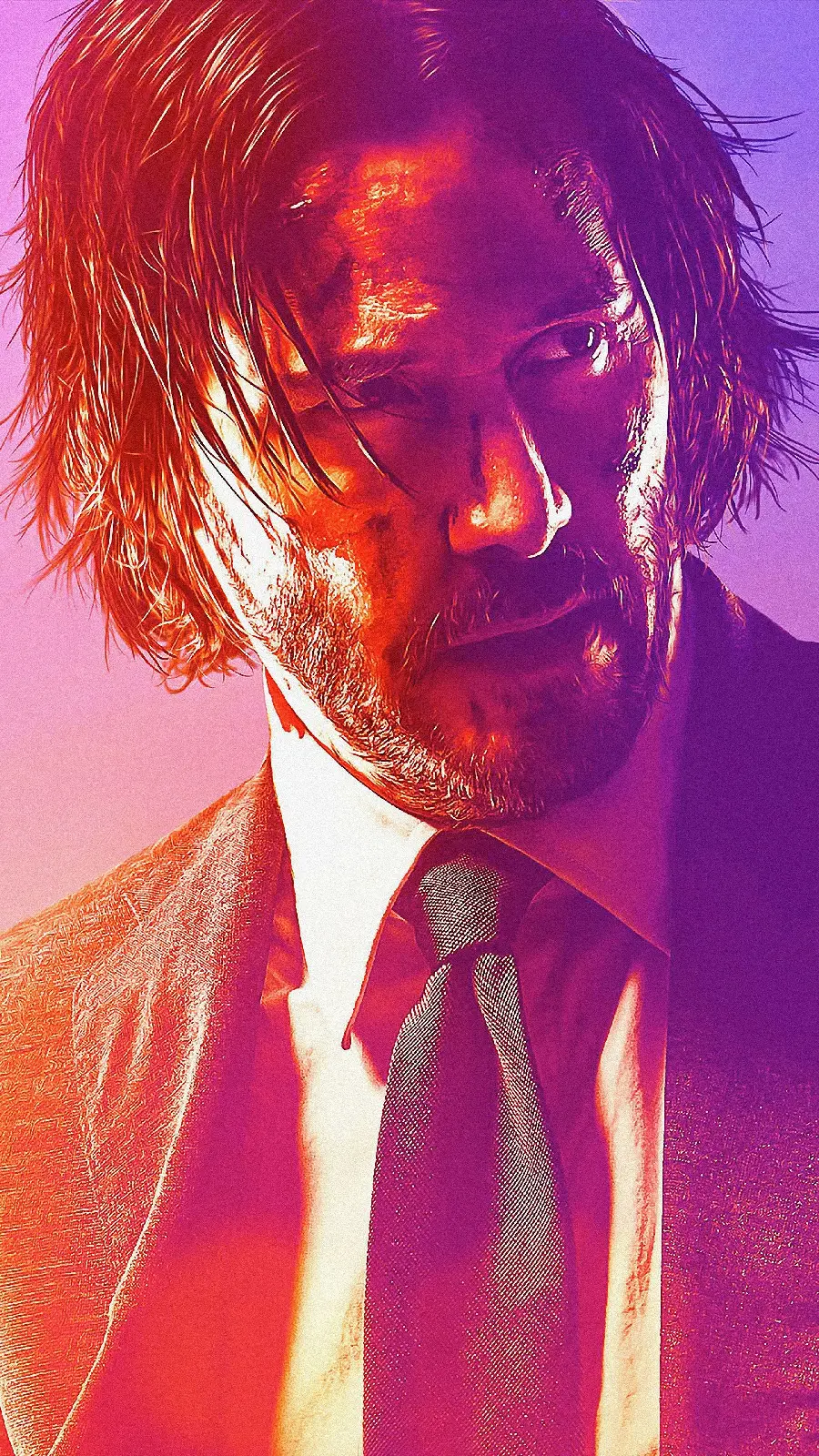 The latest phone wallpaper with the design of the movie John Wick 4