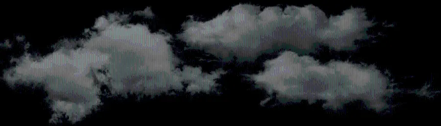 Realistic cloud vector png
