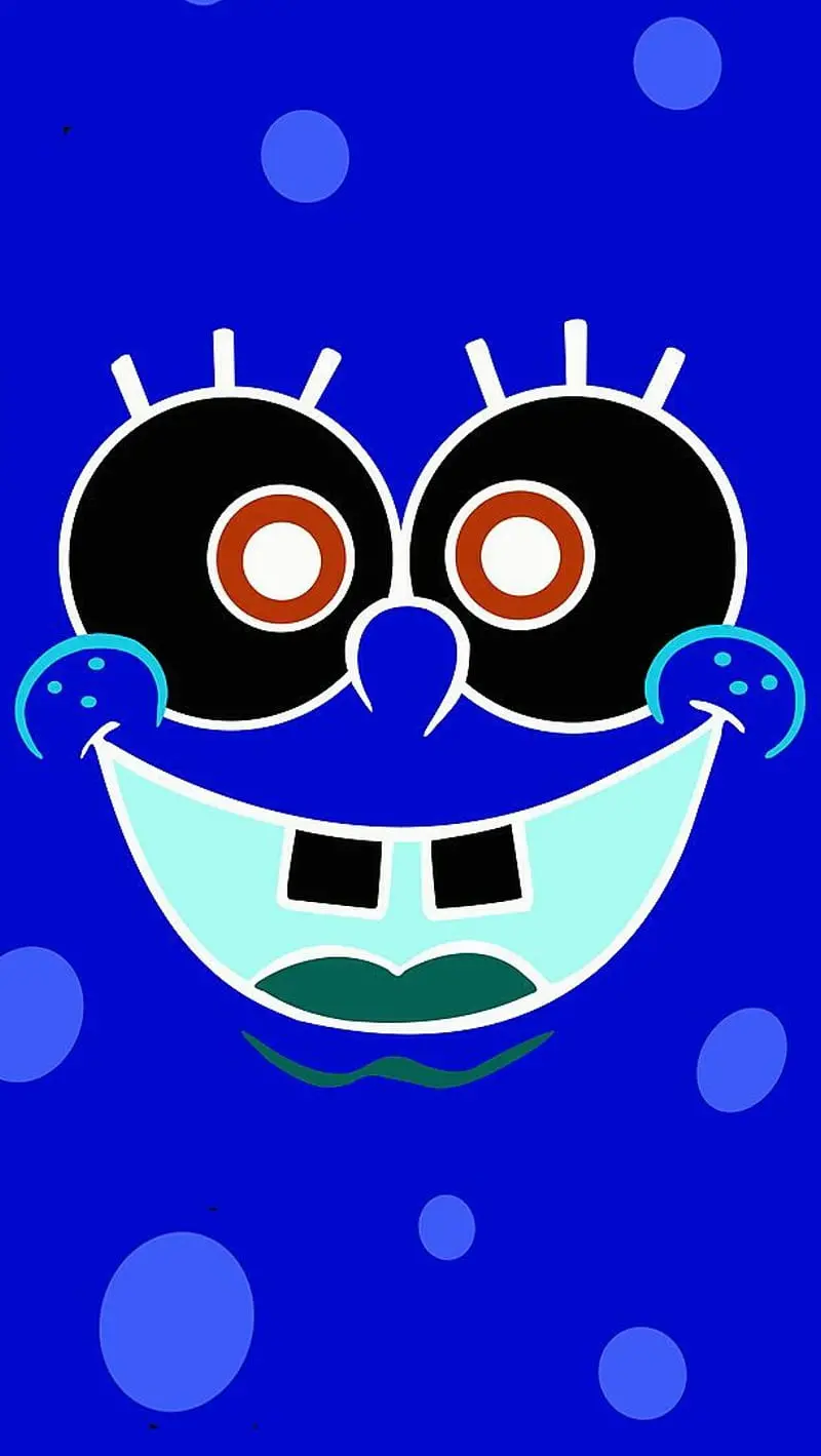 SpongeBob Wallpaper with Blue Background