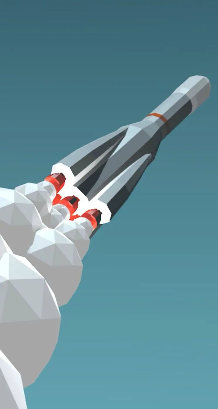 Amazing wallpaper of a beautiful rocket in the sky suitable for mobile phones 