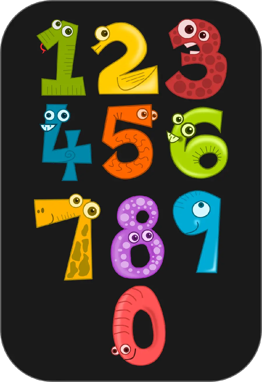 Funny numbers with eyes
