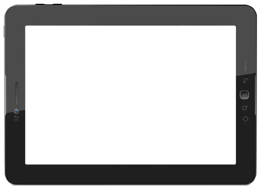 Download horizontal tablet image without background for Photoshop