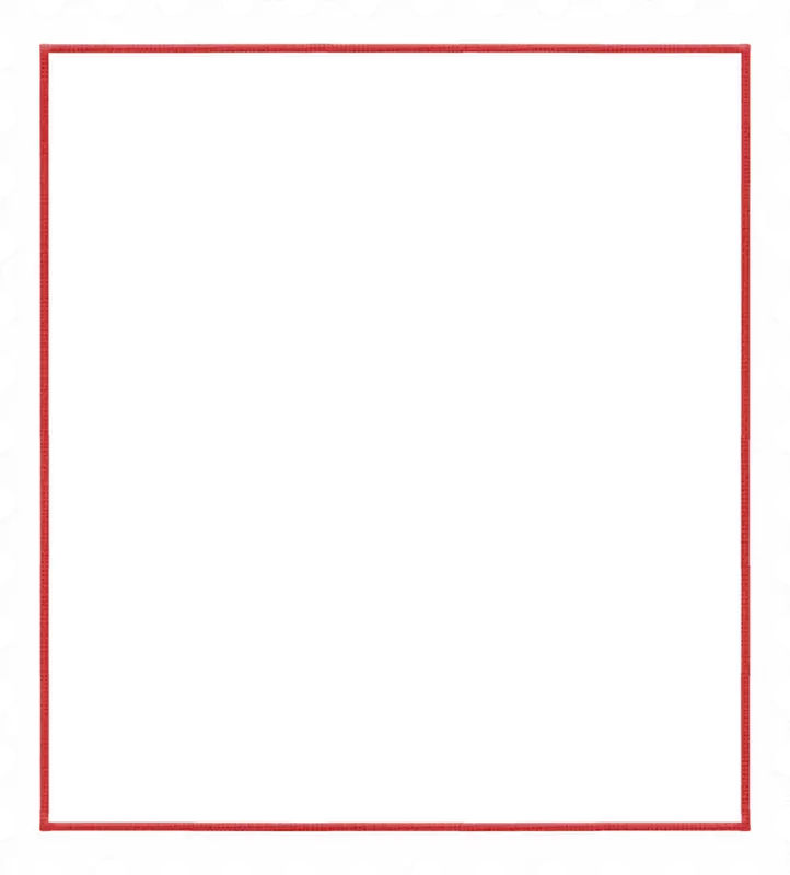 Simple Beautiful Frame and Border PNG White Square Photo with Red Line