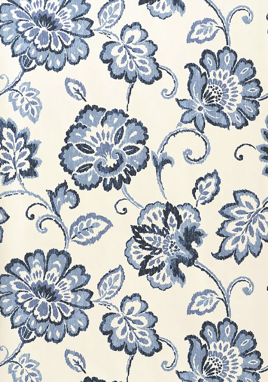 Latest Blue and White Flower Wallpaper in High Quality