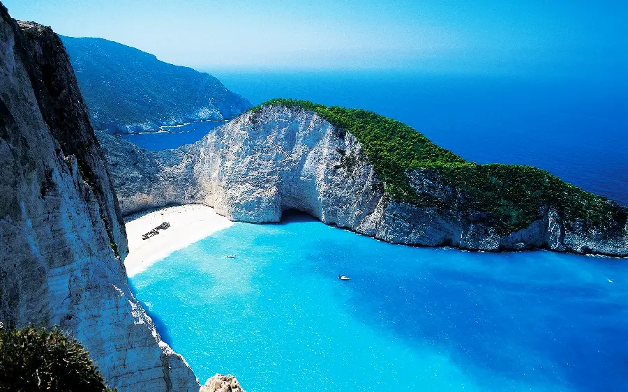 Best nature full hd background blue sea from a high angle 