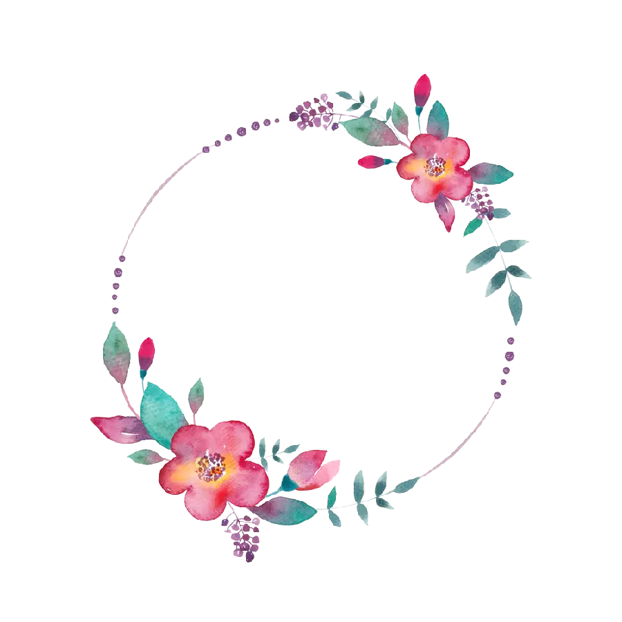 High Quality Circle Flower Profile Picture