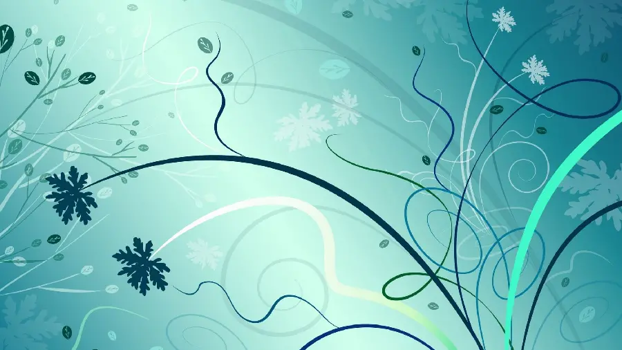 Popular Blue and White Digital Painting with Flower Design in Nature 