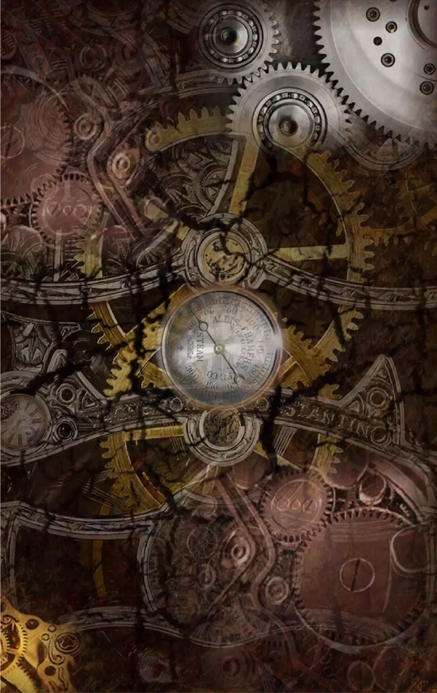 Awesome picture of clock gears with special quality 
