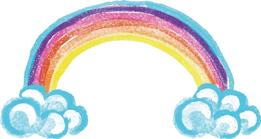 The best rainbow drawing image for children and students' ideas