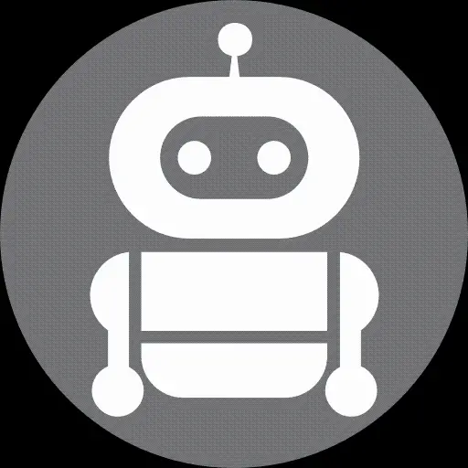 Download black Telegram robot photo and PNG without background