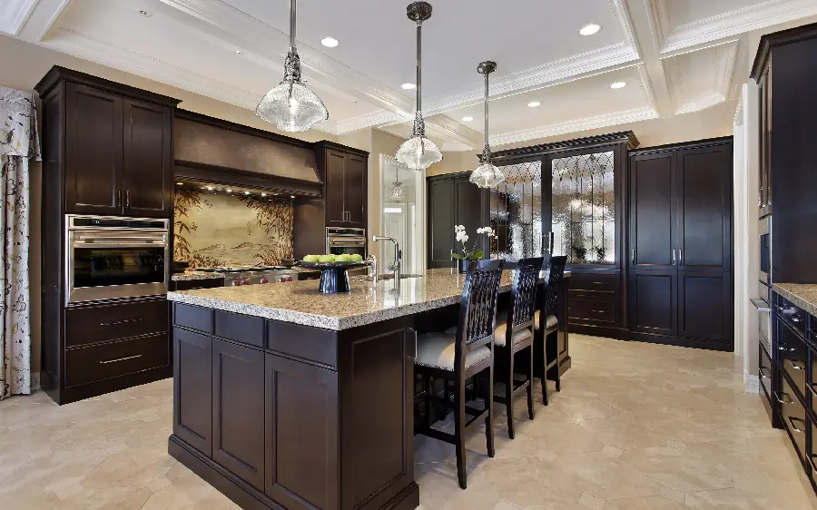 The best and most beautiful new living room and kitchen interior decoration