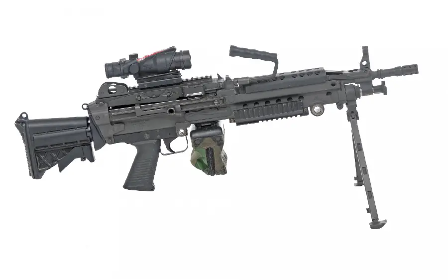 Download an interesting and beautiful photo of an M4 rifle equipped with a special sniper camera