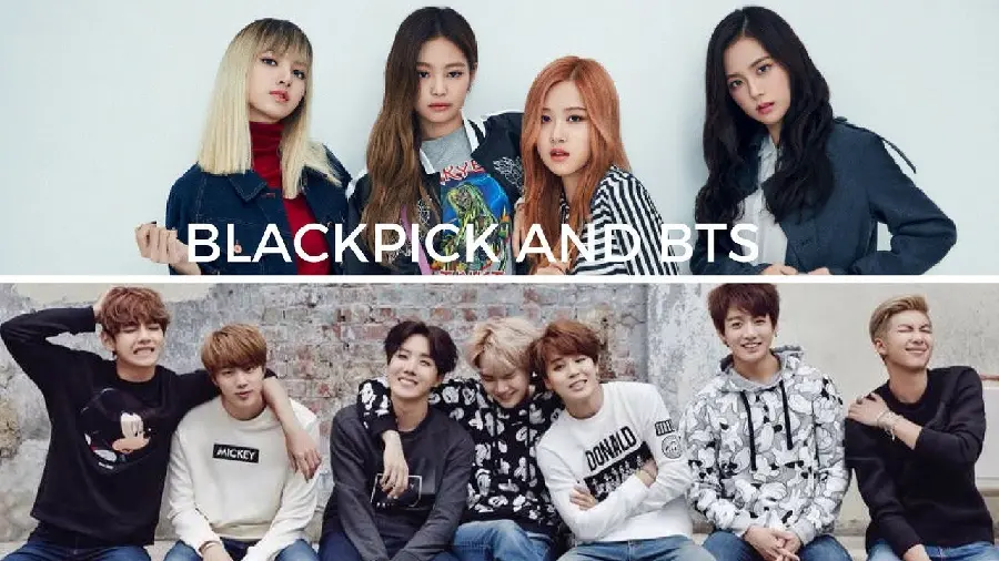 Download Blackpink and BTS background photo together for profile