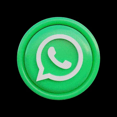 WhatsApp 3D logo png cut out