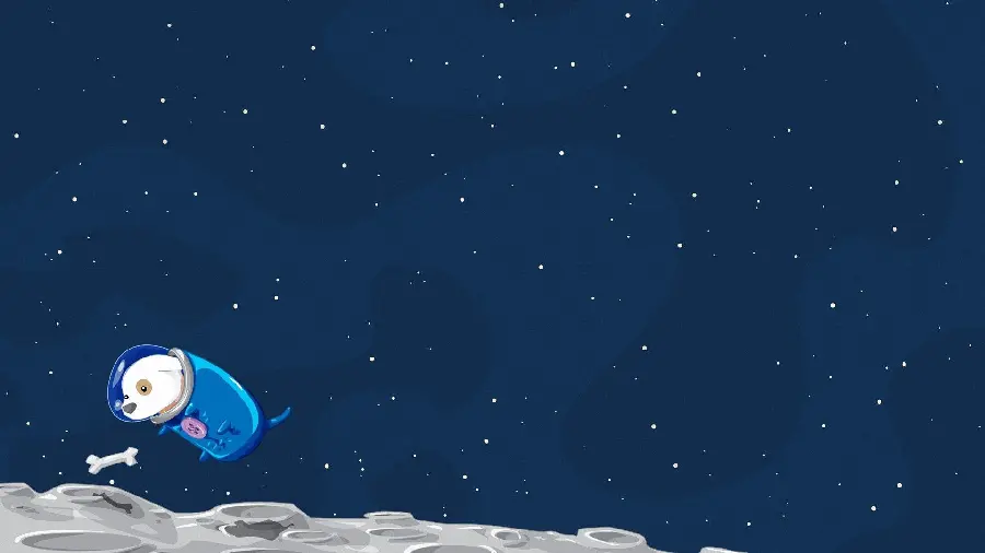 Super beautiful astronaut dog wallpaper suitable for desktop