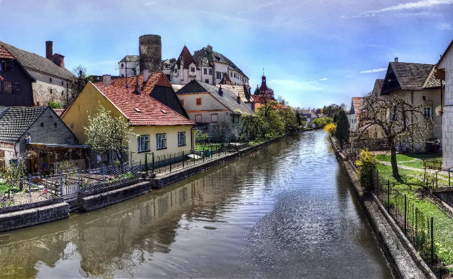 Photo of the Village and River in the Czech Republic