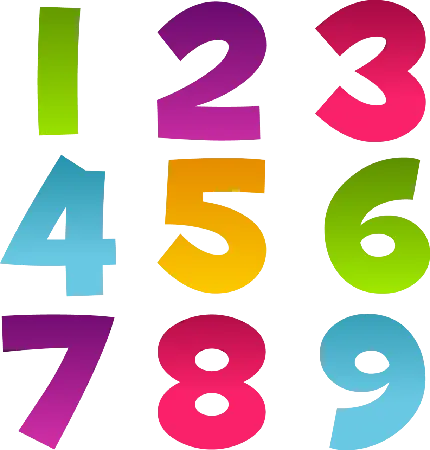 English Numbers PNG Images in High Quality