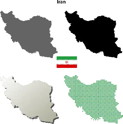 Download 50 Iran Map PNG Images with Different Designs