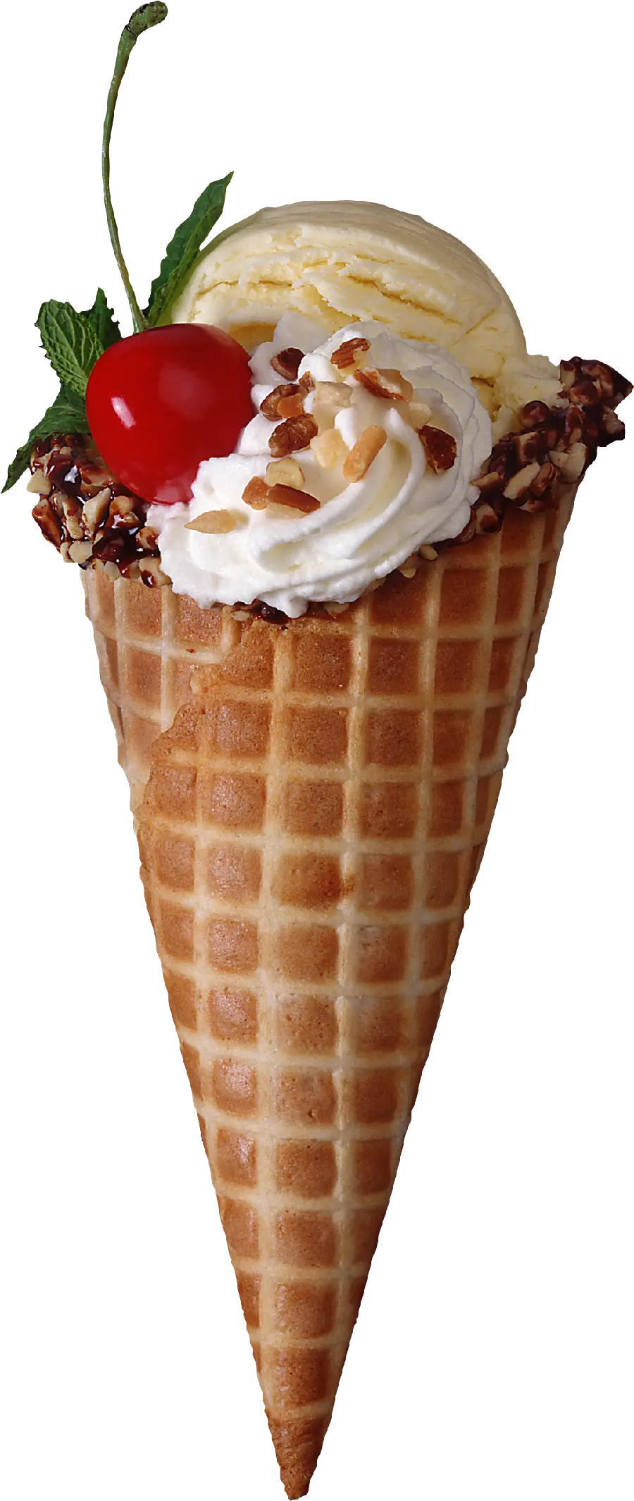 Free download of a delicious and delicious ice cream cone png teleportation file