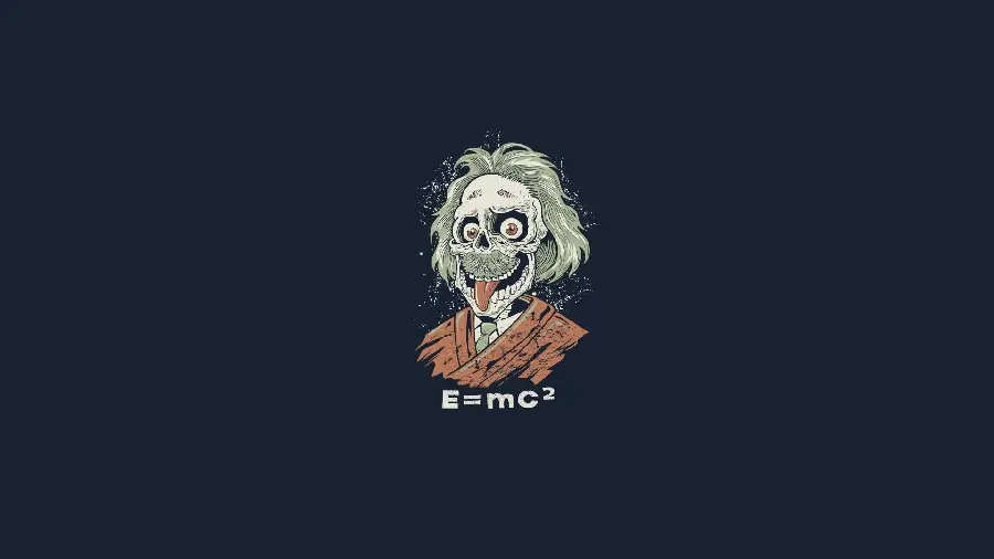 Caricature of the scientist of the century Albert Einstein for the computer