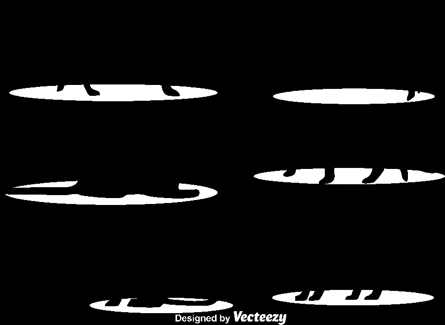 High Quality PNG Image of Tiger Design with Black Background