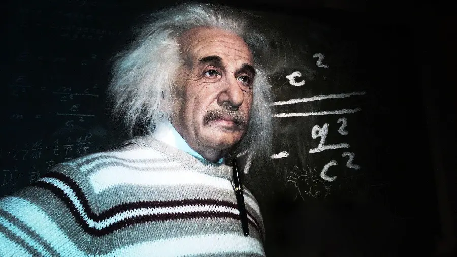 A very beautiful and nostalgic portrait of Nobel Prize winner Albert Einstein
