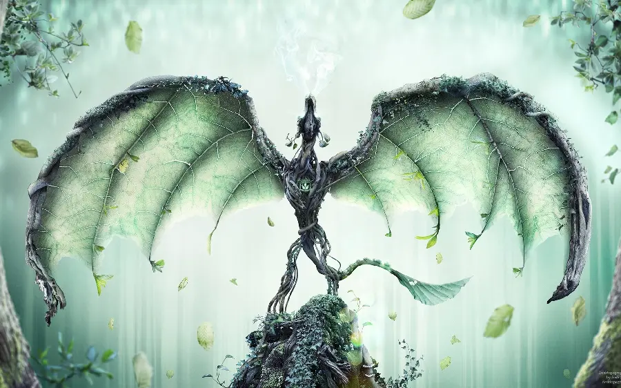 Artistic and fantasy dragon wallpaper for the site's gaming environment