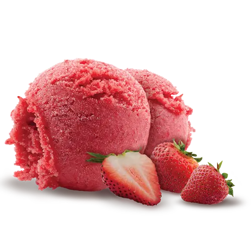 The Clearest Image of Two Strawberry Ice Cream Scoops with the Highest Quality 