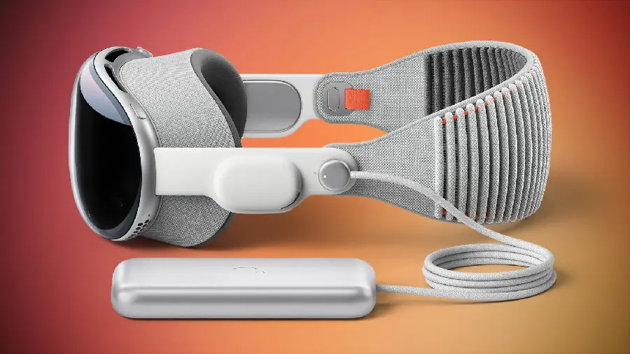 Official poster released by Apple of the Vision Pro Headset with a special battery