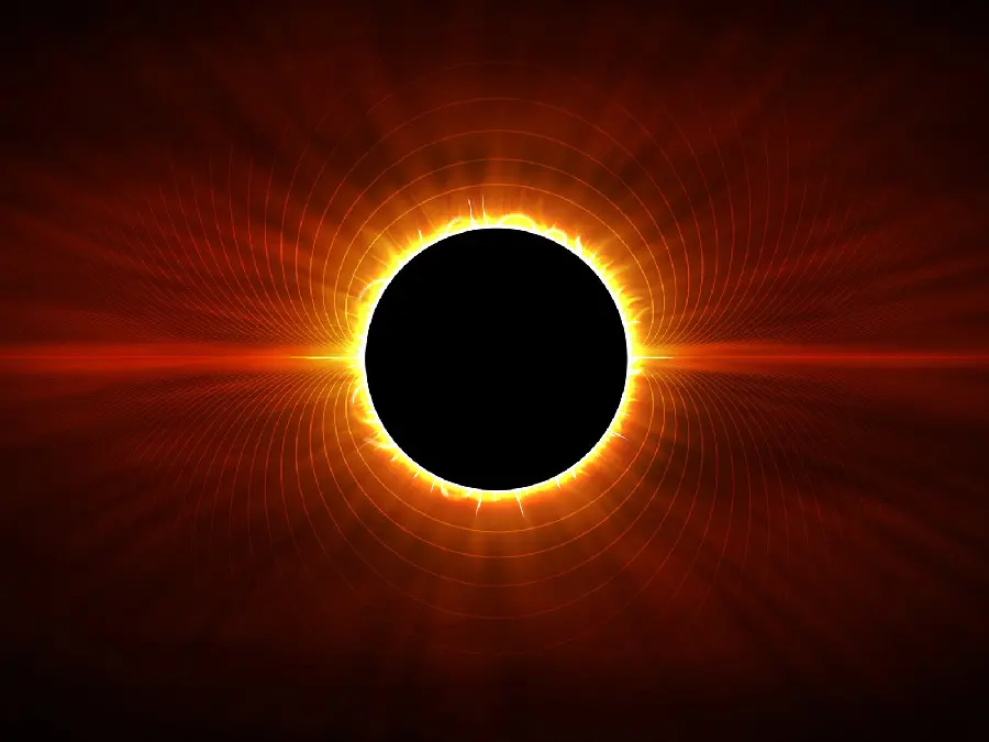 High-quality magnetic field modeling photo by artificial intelligence 