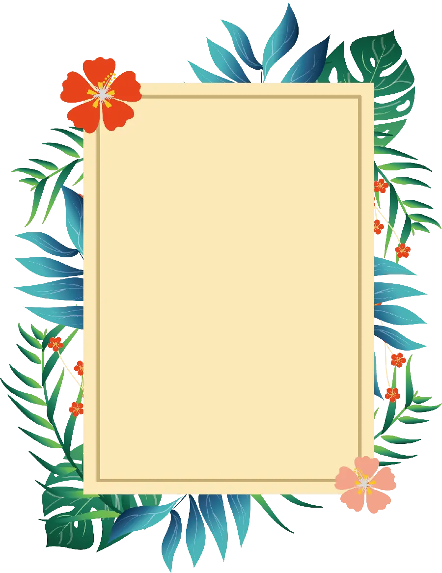 Unique and special background of Hawaii frame