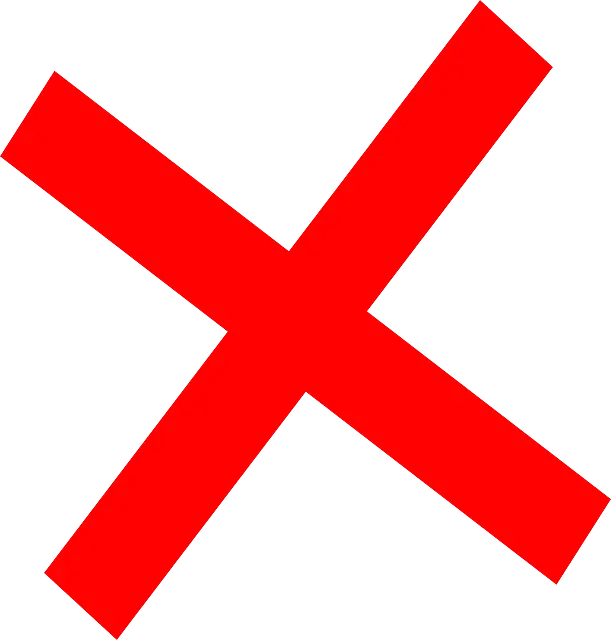 Download the red multiplication logo in png format for free and practical