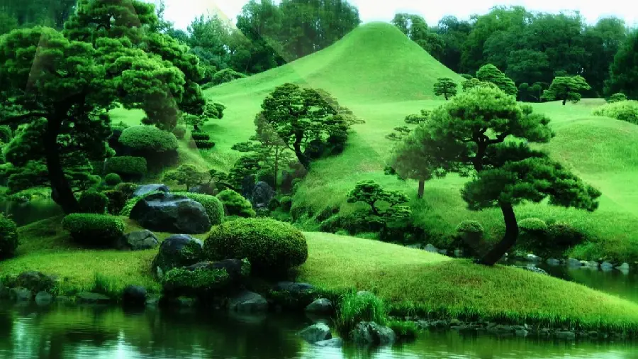 Zen nature vegetation stock of philosophical school with excellent quality