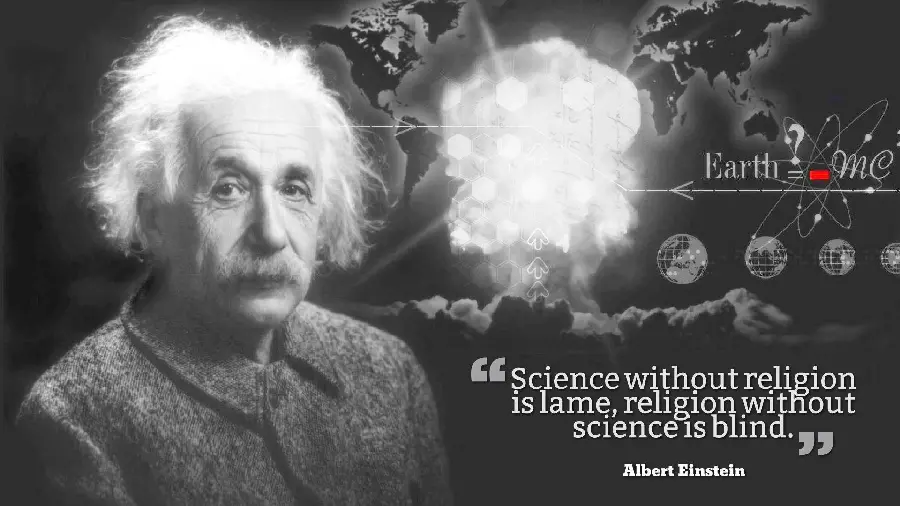 A very special and different wallpaper of the father of physics, Einstein