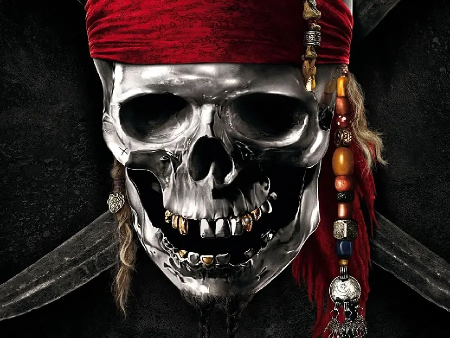 The most creepy boy's profile on Telegram with a scary pirate skull design