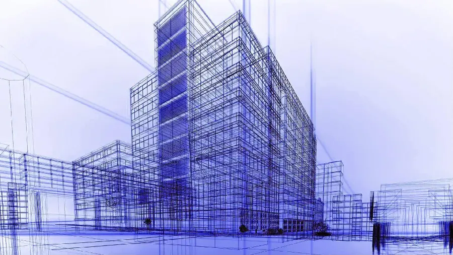 A very beautiful wallpaper of the drawing of a tall building with high quality 