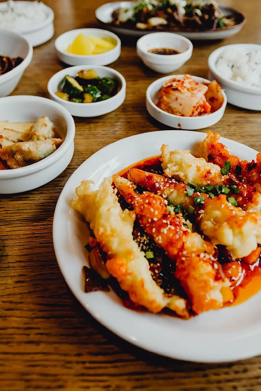 The most beautiful restaurant food poster without text and with a dreamy effect