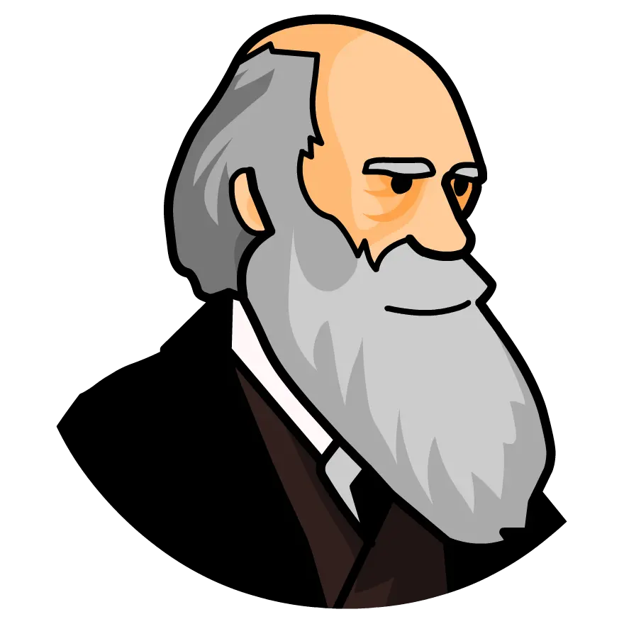 Download Computer Drawing of Charles Robert Darwin 