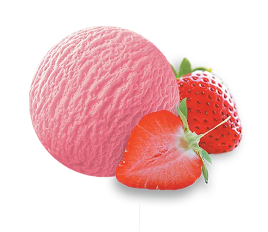Free Download PNG Image of a Real Strawberry Ice Cream Scoop 