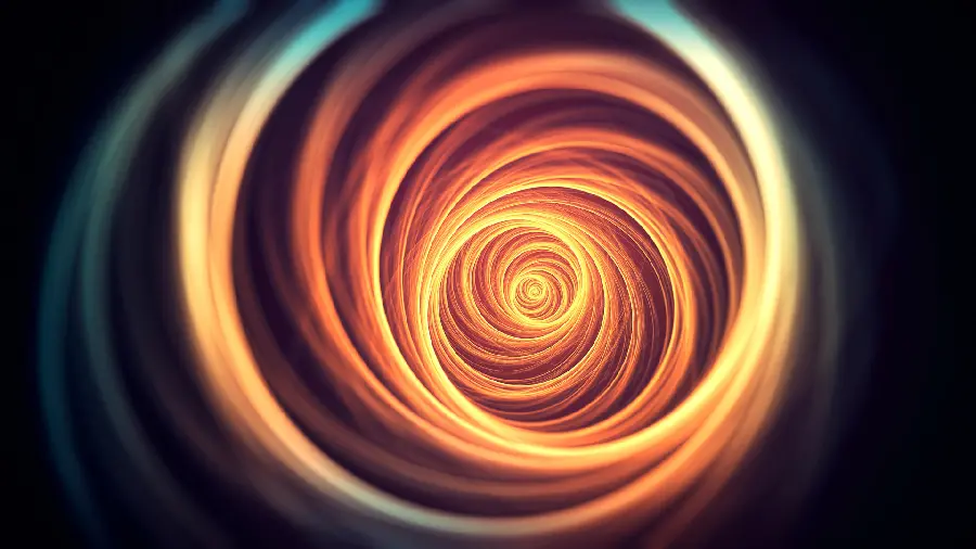 A special background image of orange linear and circular light