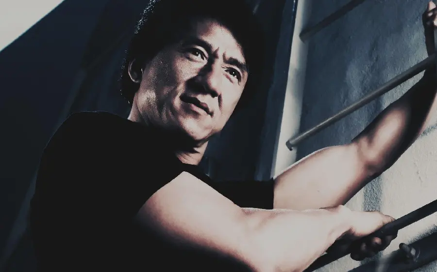 Jackie Chan's profile picture and the Oscar for Best Cinematography and Production for the background