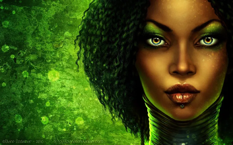 Fantasy Photo of Black African Woman HD Pop Art African Art