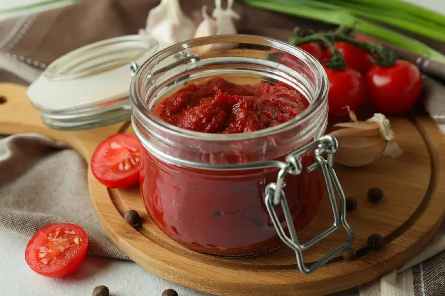 Beautiful and pleasant image of natural and quality tomato paste