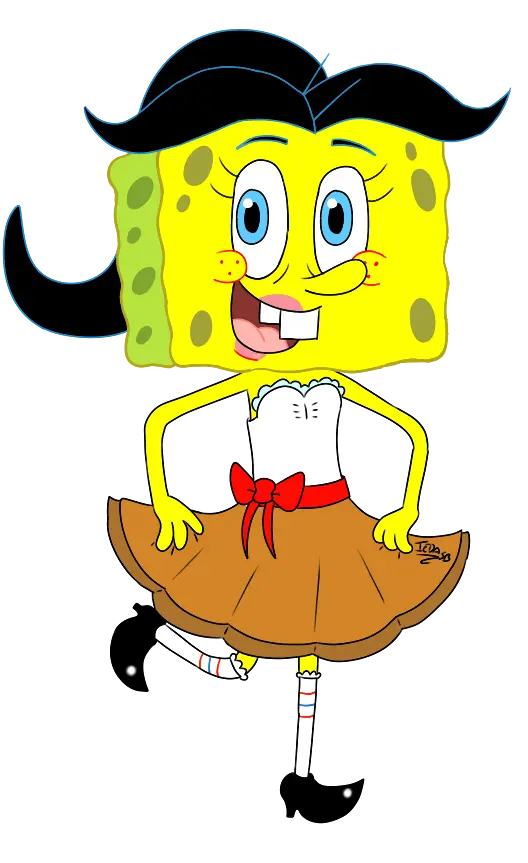 Super popular vector of SpongeBob, beautiful girl and Nanaz in png format