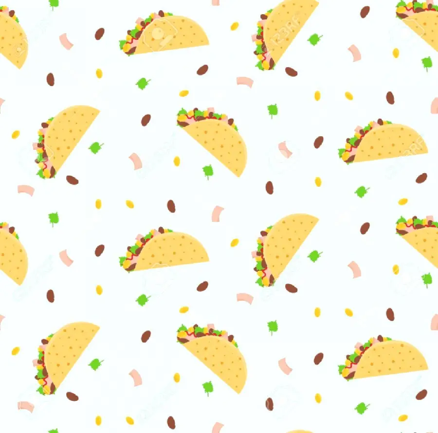 Beautiful wallpaper of Mexican cartoon food with a beautiful and interesting shape